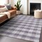 Homeroots 5' X 8' Lavender And Ivory Plaid Washable Indoor Outdoor Area Rug 595494 - alternate 5