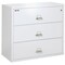 Fireking 3 Drawer, 1 Hr Fire & Impact Rated, 44" Wide Lateral Arctic White 3-4422-CAW - alternate 1