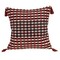 Homeroots 20" Red and Black Cotton Throw Pillow with Tassels 529208 - alternate 4