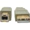 Tripp Lite USB 2.0 Hi-Speed A/B Cable M/M 28/24 AWG 480 Mbps Beige 15FT 15ft U022-015-BE - alternate 4