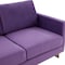 Leisuremod Lincoln Upholstered Velvet Loveseat with Gold Frame, Purple LA55PU - alternate 5