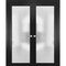 Sartodoors Solid French Double Doors Planum 2102 Black Solid Core Modern Interior PLANUM2102DD-BLK-36 - alternate 1