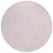 Homeroots 8' Pink And Ivory Round Geometric Washable Indoor Outdoor Area Rug 602439 - alternate 6