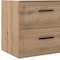 Homeroots 24" Natural Wood Floating Bathroom Vanity With White Sink And Two Drawers 624195 - alternate 3