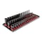 Tekton 1/4in Dr. Shallow, Semi-Deep, and Deep 6pt Impact Socket Set w/Rails and Trays, 48pc (4-17 mm) SID90112 - alternate 1