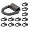 Mytee Products 3/8in Heavy Duty D-Ring Weld On Forged - 3000 lbs, 12PK D-Ring38-Wx12 - alternate 5