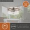Vaxcel Addison 15-in W Satin Nickel Flush Mount Ceiling Light Fixture Clear Glass C0169 - alternate 4