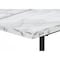 Homeroots 47" White and Black Wood and Metal Sled Computer Desk 489848 - alternate 6