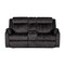 Homeroots 70" Dark Gray Microfiber Manual Reclining Loveseat With Storage 561565 - alternate 5