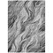 Homeroots 5' X 8' Gray Charcoal And Ivory Abstract Washable Indoor Outdoor Area Rug 582993 - alternate 5