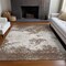 Homeroots 9' X 12' Brown And Beige Abstract Washable Indoor Outdoor Area Rug 599470 - alternate 7