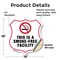 Signmission No Smoking Shield Label Set This Is A Sm, 18 Inch X 18 Inch, Vinyl Decal SHI-D-18-399 - alternate 4