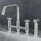 Vigo Cass Two-Handle Widespread Bridge Kitchen Faucet with Side Sprayer in Chrome VG02051CH - alternate 1