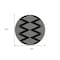 Homeroots 8' Black And Ivory Round Geometric Washable Indoor Outdoor Area Rug 598534 - alternate 2