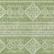 Homeroots 9' X 12' Green And Ivory Southwestern Washable Indoor Outdoor Area Rug 593676 - alternate 6
