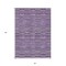 Homeroots 3' X 5' Purple And Lavender Striped Washable Indoor Outdoor Area Rug 587926 - alternate 5