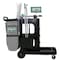 Unger ZoneCleanRx Janitorial Carts, Plastic, 3 Shelves, 23.5 x 25 x 25, Black UNGCRTZN - alternate 1