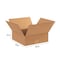 Zoro Select 12 in x 12 in x 4 in Shipping Box, Kraft, Corrugate, Single Wall, 32 ECT 11R330 - alternate 2