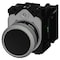 Siemens Pushbutton, 22 mm, round, metal, shiny, black, pushbutton, flat 3SU1150-0AB10-1BA0-ZY13 - alternate 3
