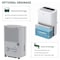 Edendirect 120 pint 6000 square feet 8.5 pint Bucket Dehumidifier in White with Auto Defrost, Inside Drying ZR-SDZ1-120P-WIFI - alternate 5