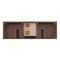 James Martin Vanities Myrrin 72" Vanity, Mid Century Walnut, w/ 3 CM Siberian Silestone Top w/FreePower Wireless Charger 485-V72-WLT-FSFR - alternate 7