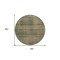 Homeroots 8' Brown Beige And Taupe Round Striped Washable Indoor Outdoor Area Rug 588078 - alternate 6