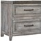 Homeroots 28" Gray Two Drawer Solid Wood Nightstand 527075 - alternate 4