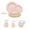Smarty Had A Party Pink w/Gold Rim Round Blossom Plastic Dinnerware  Set (120 Dinner Plates+120 Salad Plates), 240PK 4840PG-VP-CASE - alternate 4