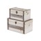 Homeroots Set of Two Brown Solid Wood Box With Lid, 2PK 489354 - alternate 6
