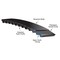 Gates Modified Curvilinear Timing Belt, 62 Teeth, Neoprene, 124 mm Wide, 2 mm Pitch, 124-2MGT-04 124-2MGT-04 - alternate 2
