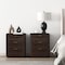 Manhattan Comfort Evelyn Nightstand in Brown - Set of 2 2-NS013-BR - alternate 1