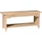 International Concepts Brookstone Bench, 60" Long, Unfinished BE-60 - alternate 1