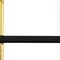 Homeroots 71" Black Stainless Steel and Wood Three Tier Etagere Bookcase with A Drawer 544734 - alternate 4