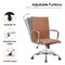 Leisuremod Harris High-Back Faux Leather Office Chair, Light Brown HOT19LBRL - alternate 5