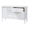 Baxton Studio Lucera Mid-Century White Bobbin Wood 6-Drawer Dresser 257-14127-ZORO - alternate 5
