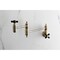 Kingston Brass Wall Mount Pot Filler Faucet, Antique Brass KS3103PKX - alternate 3