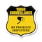 Signmission Video Surveillance Shield Sign We Prosec, 12 Inch X 12 Inch, Plastic Sign SHI-P-12-471 - alternate 1