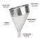 Performance Tool 6 qt. Steel Galvanized Funnel, Offset Outlet, Removable Strainer W54299 - alternate 5