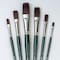 Silver Brush Ruby Satin Long Flat Brushes, 6-Piece Set RS-2594 - alternate 2