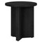 Homeroots 22" Black Wood Round End Table 544243 - alternate 5