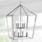 Jonathan Y Pagoda 20" 8-Light Classic Traditional Metal Cage Lantern LED Pendant, Chrome JYL7438C - alternate 7