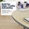 Flash Furniture Commercial Adjustable Height Horseshoe Activity Table-Standard Legs in LT NAT XU-A6066-HRSE-LTNAT-T-A-GG - alternate 4
