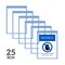 C-Line Products 9" x 12" Blue and White Safety Striped Welded Shop Ticket Holders, 25/BX 44105 - alternate 1