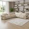 Homeroots Beige Italian Leather Modular L Shaped Six Piece Corner Sectional With Console 534847 - alternate 5