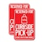 Signmission Reserved For Curbside Pick-up, 12'' X 18'' 2 Signs, Heavy Gauge Aluminum, 2PK A-1218-2PACK-25492 - alternate 1