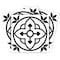 Homeroots 12" X 12" Tulipa White and Gray Peel and Stick Removable Tiles 555893 - alternate 1