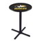 Holland Bar Stool Co 36" Blk Wrinkle Michigan Tech Pub Table, 36" dia. Top L211B3636MITech - alternate 1