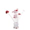 Homeroots 21" Silver and Clear Metal and Faux Crystal Geometric And Roses Bedside Lamp 568837 - alternate 4
