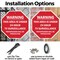 Signmission Warning This Area Is Under 24 Hour, 10 inch X 10 inch, Aluminum Metal Signs, 2PK OC-A-2PACK-10-2 - alternate 3