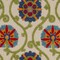 Homeroots 8' Navy Blue Beige Green Blue And Red Floral Indoor Outdoor Runner Rug 546780 - alternate 3